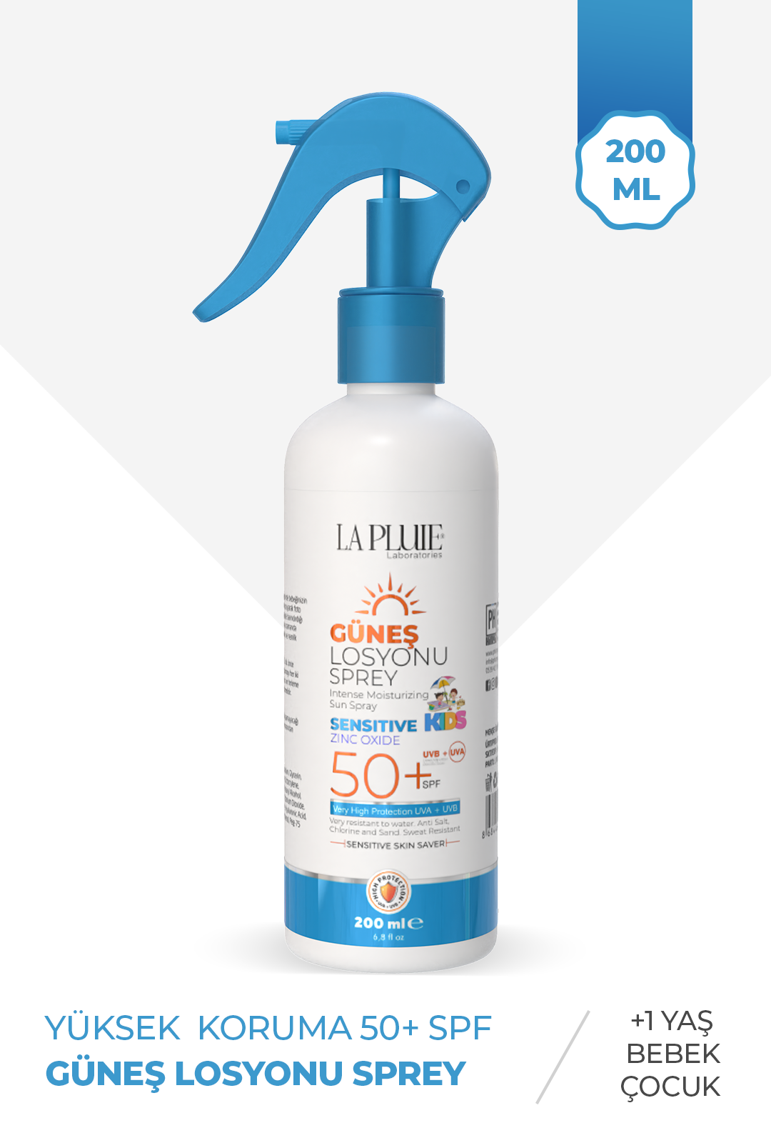 Pediatrics Intense Moisturizing SPF50+ Bebek, Çocuk Çok Yüksek Korumalı Güneş Losyonu 200 ML