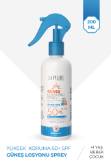 Pediatrics Intense Moisturizing SPF50+ Bebek, Çocuk Çok Yüksek Korumalı Güneş Losyonu 200 ML