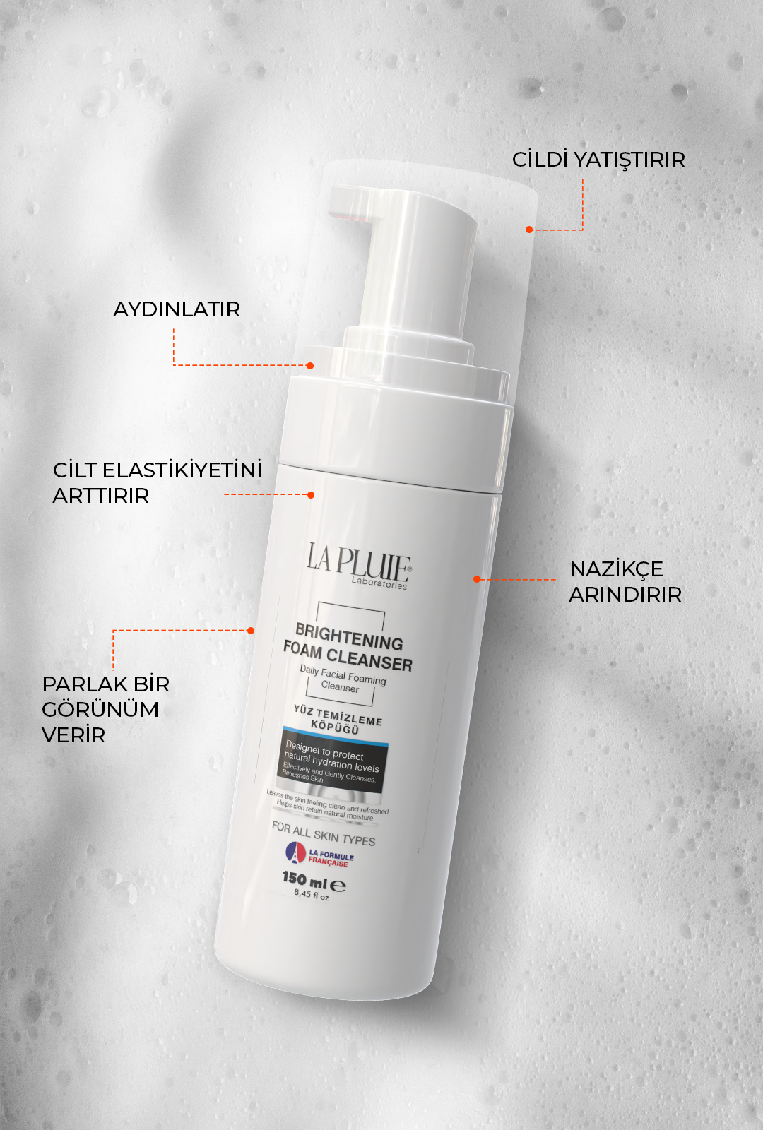 Aydınlatıcı Makyaj & Yüz Temizleme Köpüğü