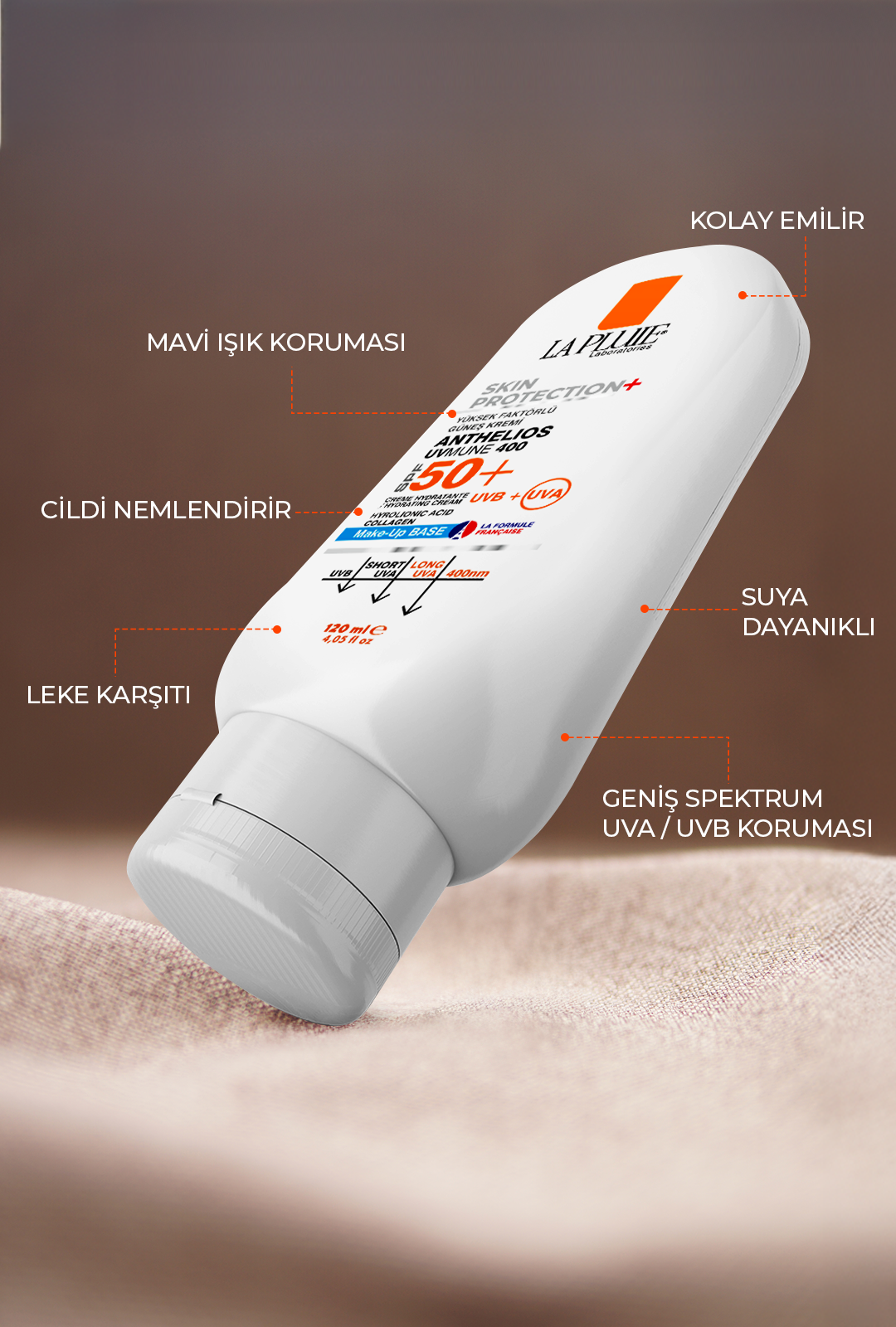 Cosmétique ULTRA LONG UVA PROTECTION GÜNEŞ KORUYUCU SPF50+ Tüm Cilt Tipleri 120ML