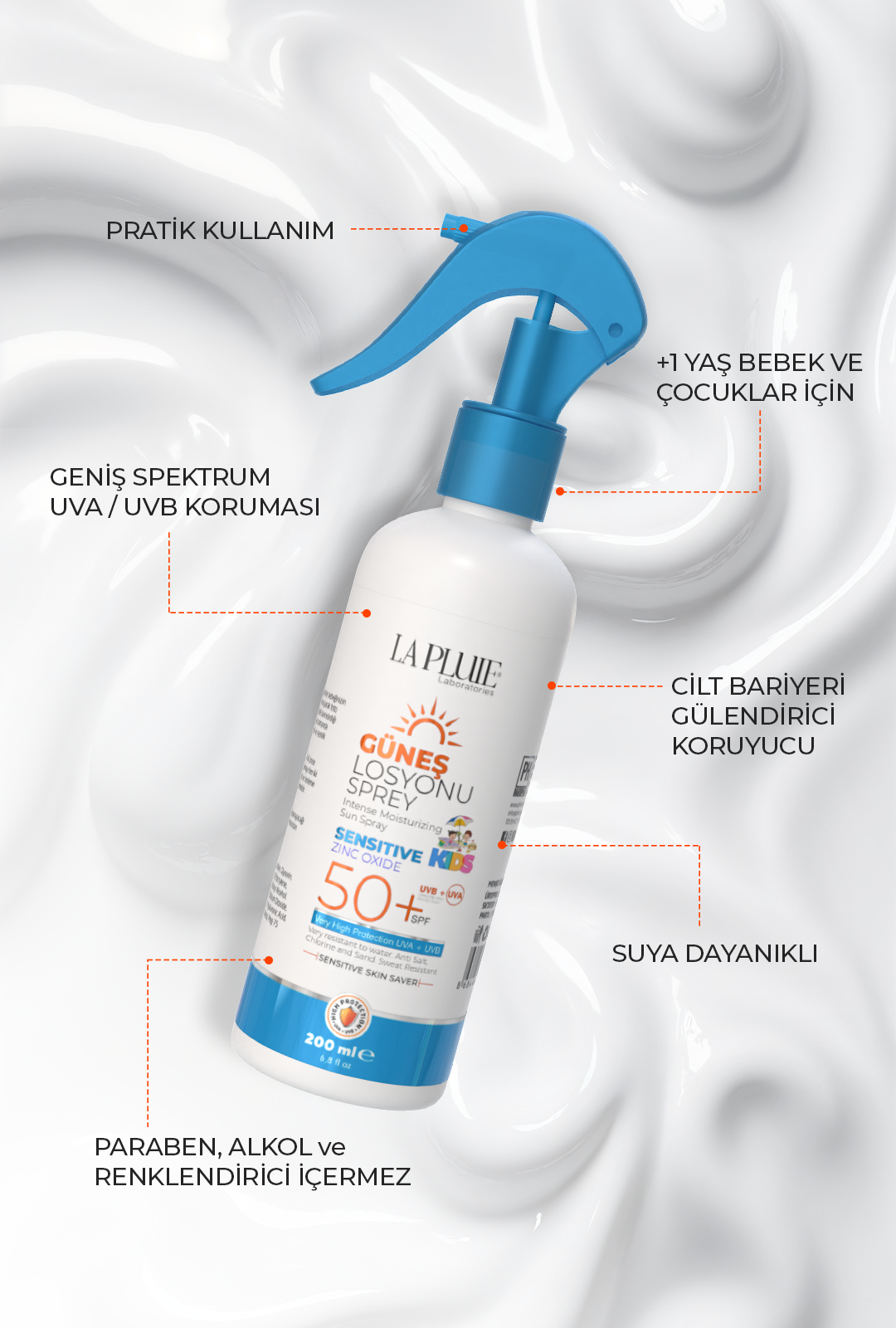 Pediatrics Intense Moisturizing SPF50+ Bebek, Çocuk Çok Yüksek Korumalı Güneş Losyonu 200 ML